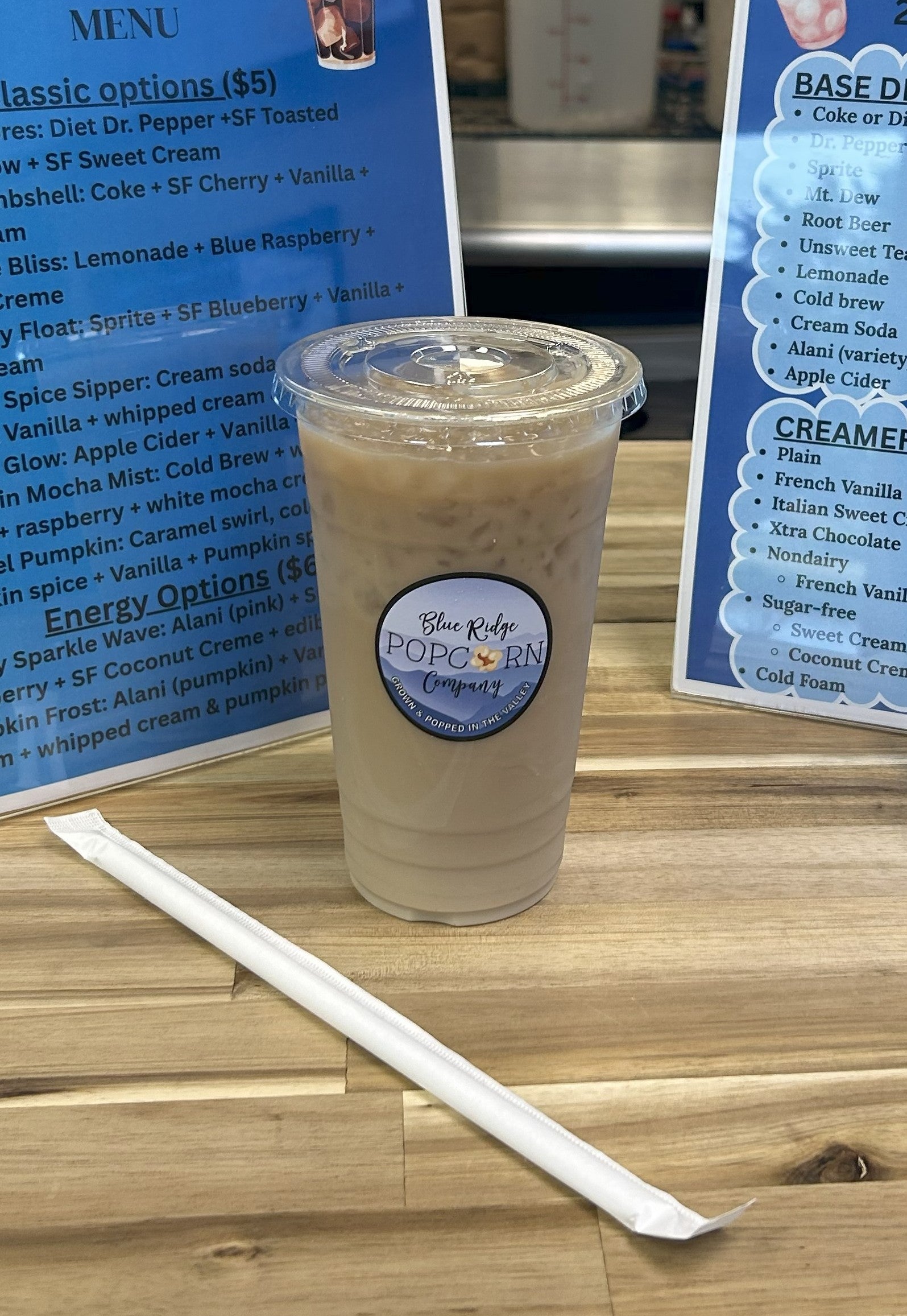 In-Store Dirty Soda Menu – Blue Ridge Popcorn Company